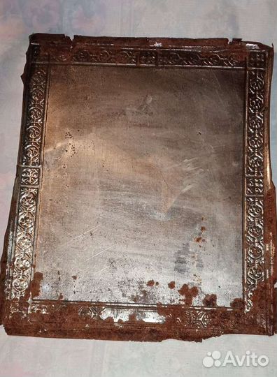 Икона старинная на металле19век