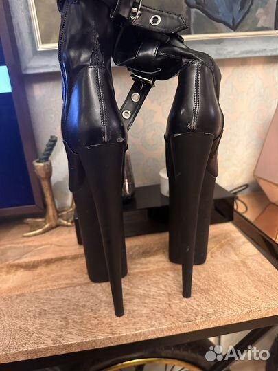 Стрипы ботфорты пятерки pleaser, размер 7