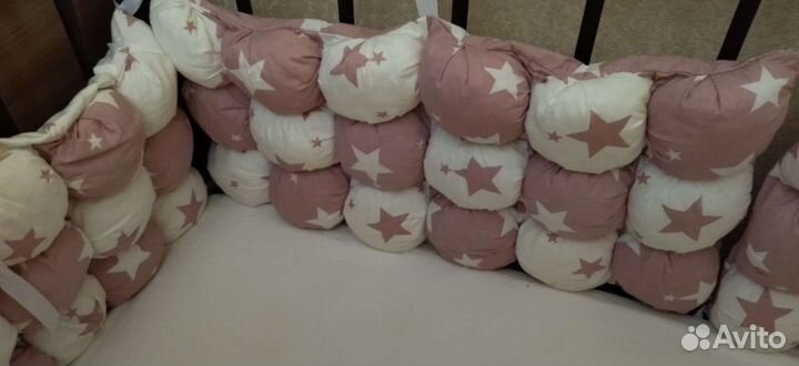 Матрас, бортики на детскую кроватку