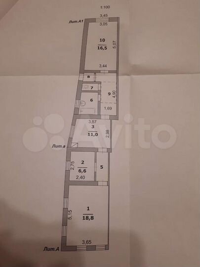 Дом 72,4 м² на участке 4 сот.