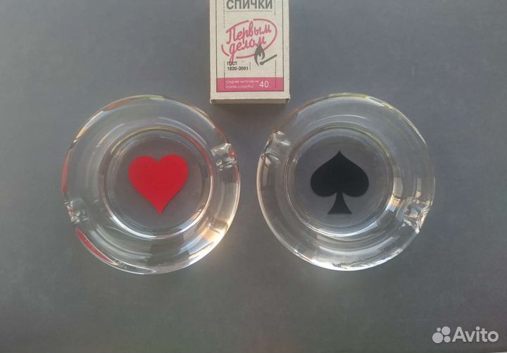 Пепельница карточные масти