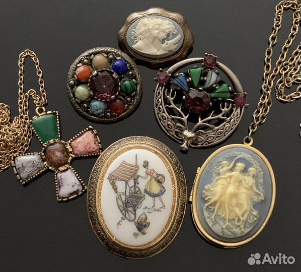 Винтаж броши кулоны одна цена