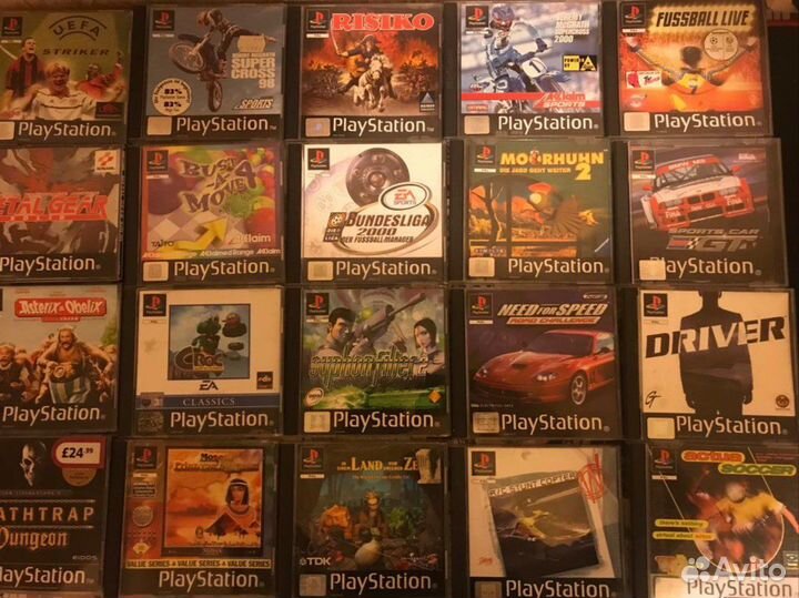 Sony Playstation 1 игры с дефектами (оригинальные)