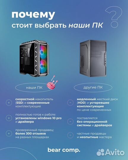 Современный пк i5 10400F/ asus GTX 1660 Super