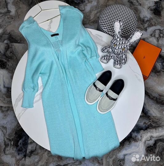 Нежный и мягкий кардиган тиффани