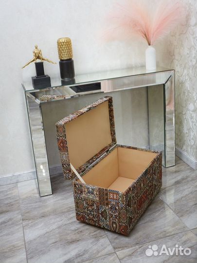 Пуф-сундук Восточный ковёр из гобелена