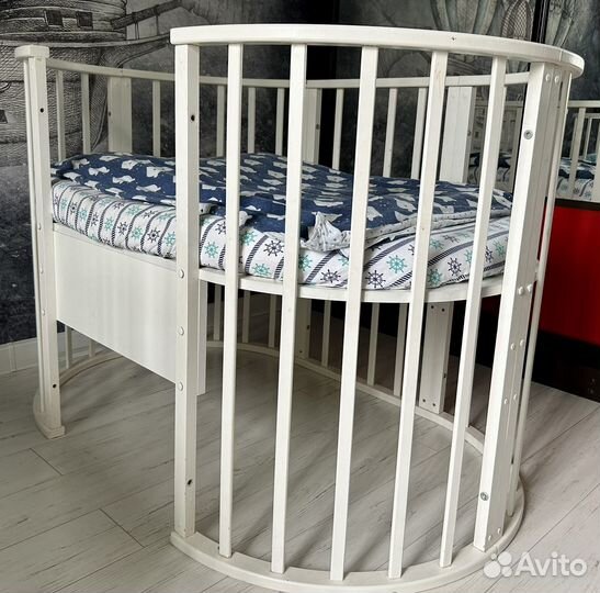 Детская кроватка трансформер круглая 9 в 1