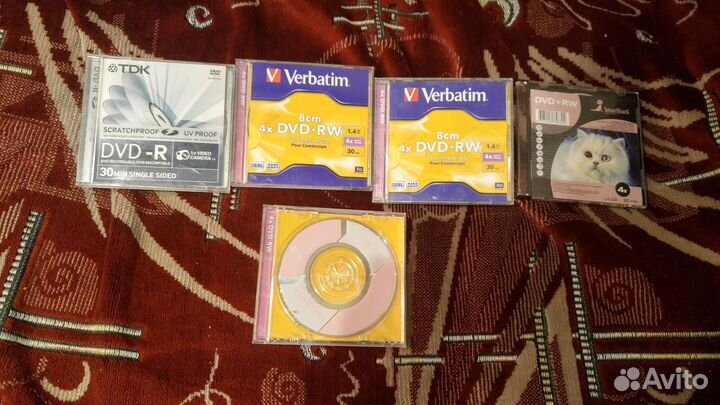 Mini DVD-R, DVD-RW, DVD-RAM 8 см 1,4 Gb 2,8 Gb