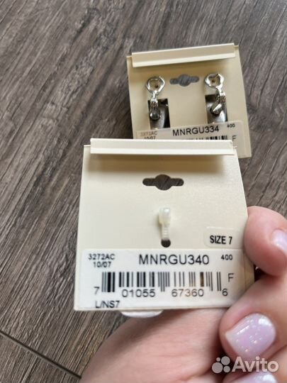 Monet, винтаж, сережки и кольцо зеленый камень