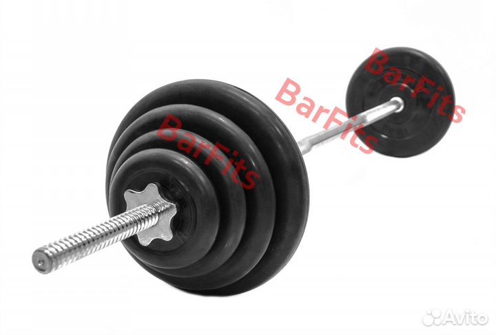 Штанга обрезиненная Антат 45кг