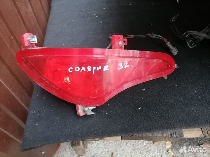 Фонарь левый в бампер hyundai solaris