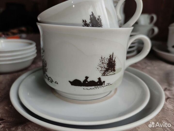 Сервиз СССР чайно-кофейный новый