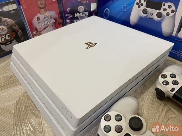 PS4 Pro 1TB 7208 PlayStation 4 PRO белая + игры