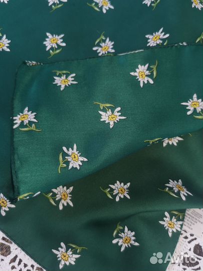Эдельвейс платочки зелёный тон