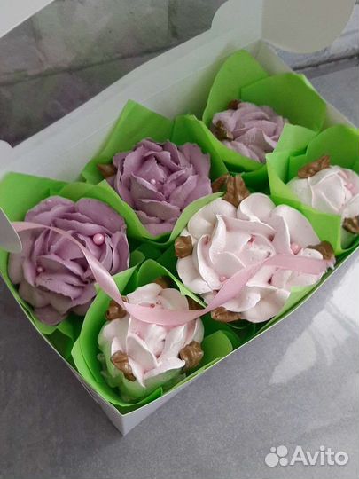 Цветы из зефира