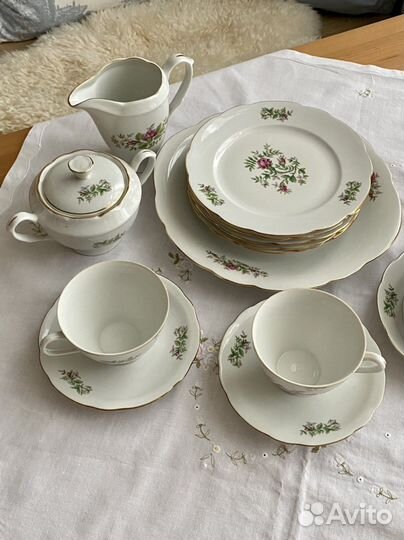 Чайный сервиз фарфор Польша Cmielow 70-е гг