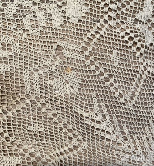 Старинное вязаное кружево Накидка на комод стол 2ш