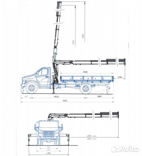 ГАЗ ГАЗон Next C41R33 с КМУ, 2020