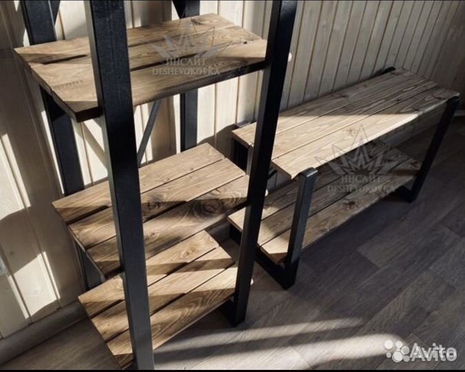 Подставка тумба в стиле Лофт