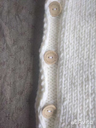 Конверт на выписку, в коляску, вязанный костюм