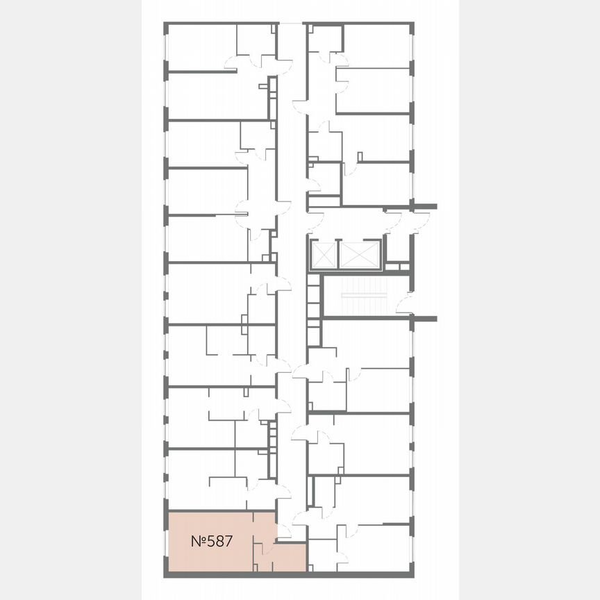 Апартаменты-студия, 31,7 м², 11/17 эт.