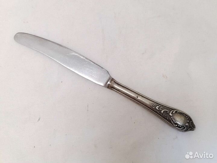 Нож столовый. Серебро 875 проба