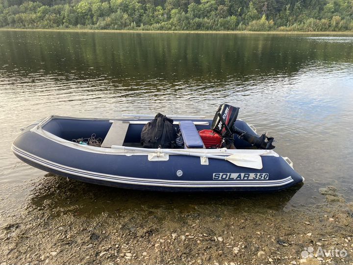 Мотор и лодка