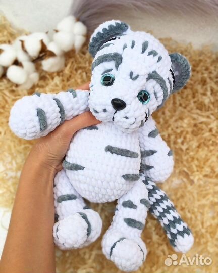 Мишка Тедди тигр вязаный