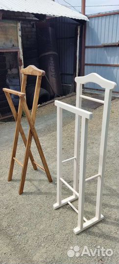 Вешалка напольная натуральное дерево