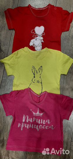 Футболка детская для девочки пакетом