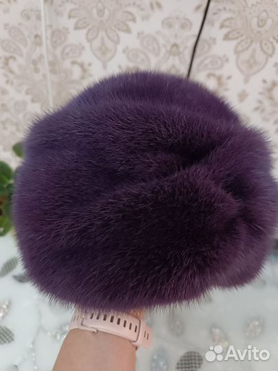 Новая норковая шапочка чалма