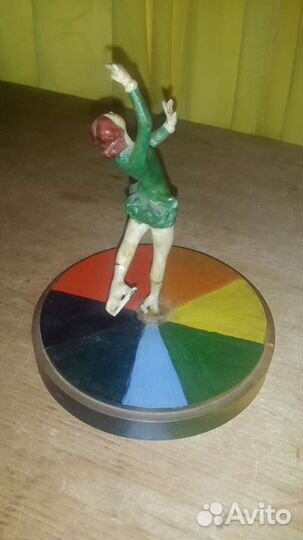 Статуэтка фигуристка карболит СССР