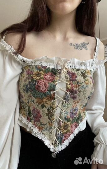 Готический топ y2k лолита