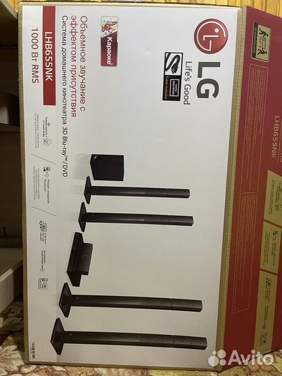 Домашний кинотеатр 5.1 с караоке. Lg LHB655NK