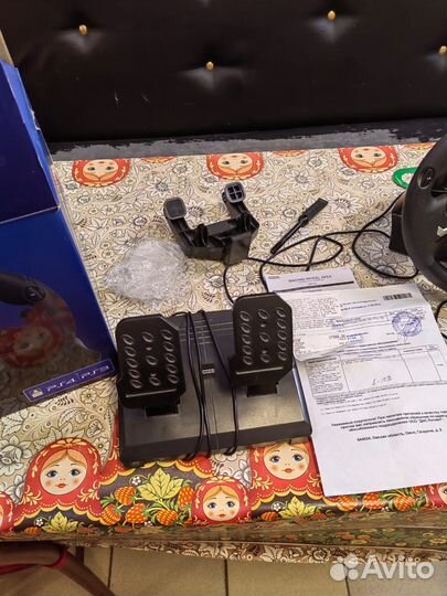 Игровой руль с педалями для ps4