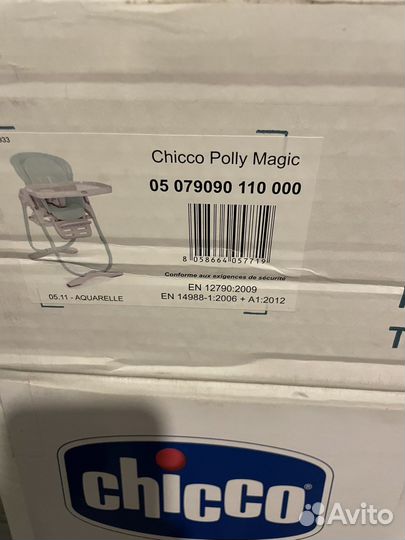 Детский стульчик для кормления chicco polly magic