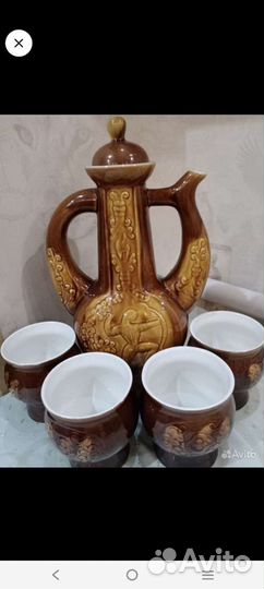 Глиняный кувшин для вина СССР