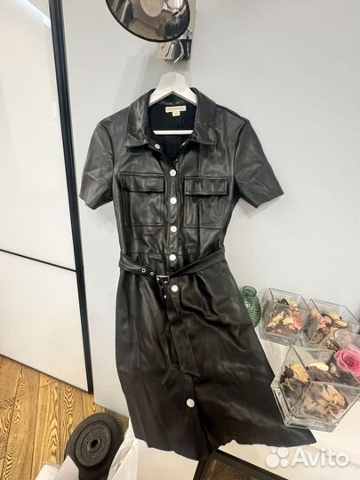 Кожаное платье