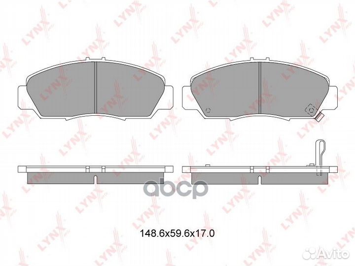 Колодки тормозные дисковые перед BD3411 LYN