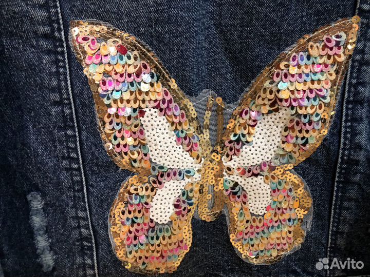 Новая джинсовая куртка для девочки