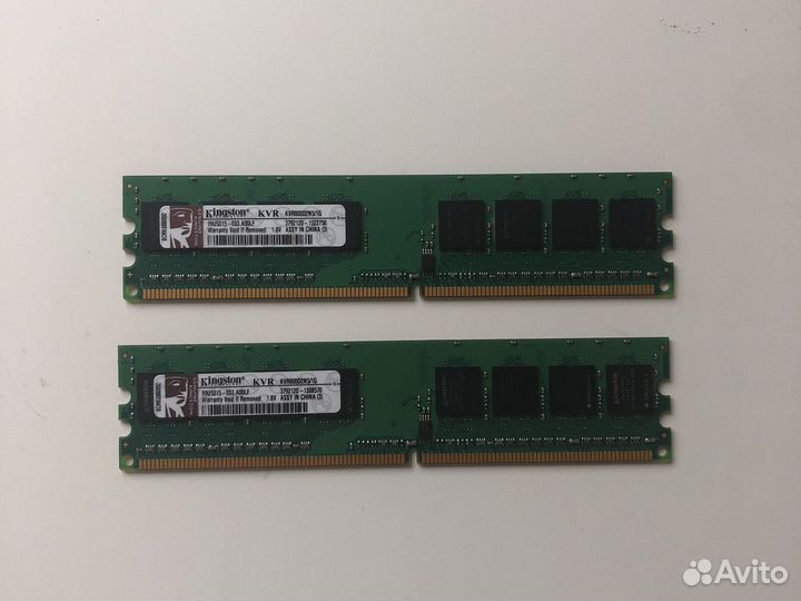 Оперативка Kingston ddr2 2шт