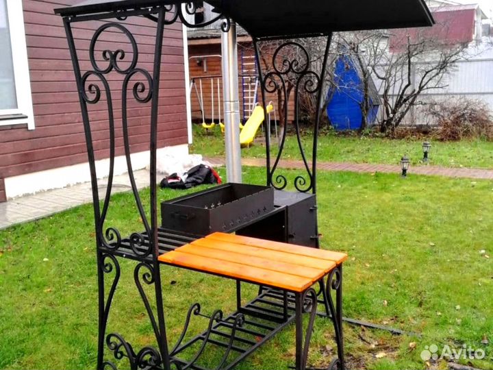 Мангал, мангал с коптильней, мангал с крышей