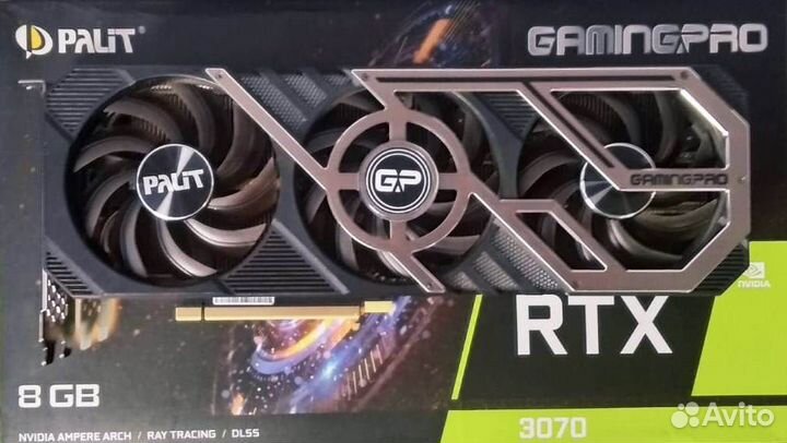 Видеокарта Palit GeForce RTX 3070 GamingPro 8GB