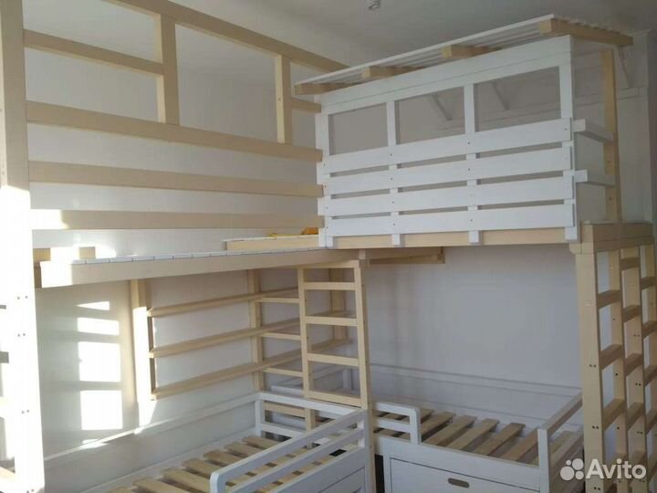 Кровать с чердаком для игр