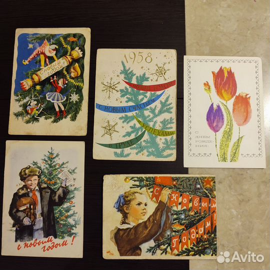Открытки 1950е годы