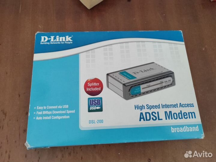 Adsl модем d-link dsl 200