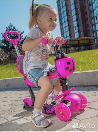 Самокат-трансформер трехколёсный