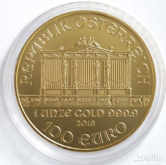 Золотая монета Кленовый Лист Филармония Крюгер