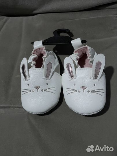 Туфли зайчики 3-6 месяцев