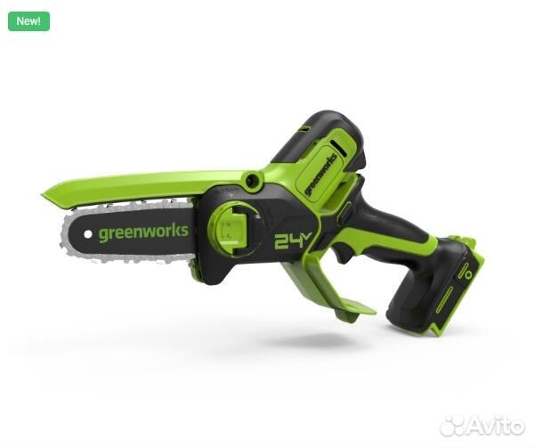 Пила цепная greenworks G24MCS10 solo
